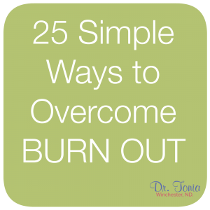 25 simple ways to overcome burnout
